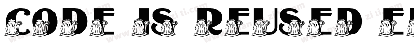 code is reused error字体转换